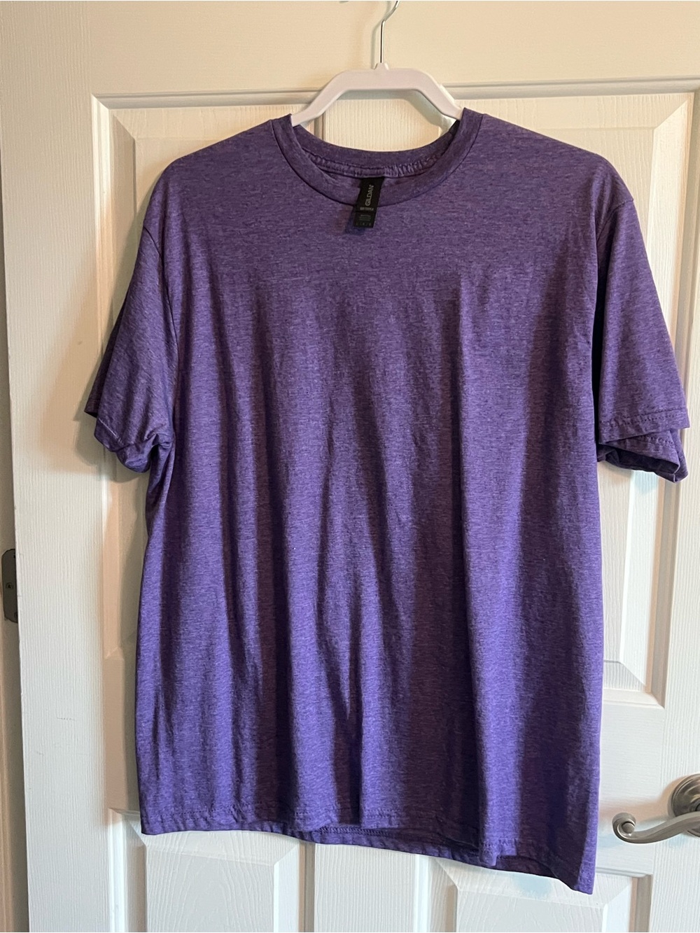 Gildan  Purple Crew Neck T-Shirt